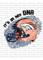Waterslide, Sublimation Transfers - DNA Football - Broncos
