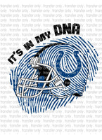 Waterslide, Sublimation Transfers - DNA Football - Colts