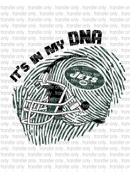 Waterslide, Sublimation Transfers - DNA Football - Jets