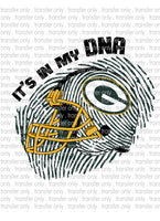 Waterslide, Sublimation Transfers - DNA Football - Packers