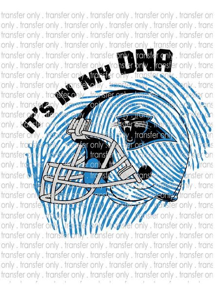 Waterslide, Sublimation Transfers - DNA Football - Panthers