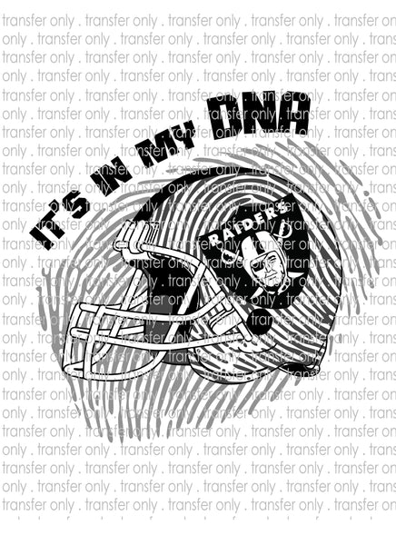 Waterslide, Sublimation Transfers - DNA Football - Raiders