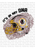 Waterslide, Sublimation Transfers - DNA Football - Redskins