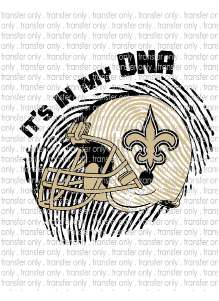 Waterslide, Sublimation Transfers - DNA Football - Saints