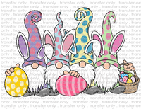 Easter Bunny Gnomes - Waterslide, Sublimation Transfers