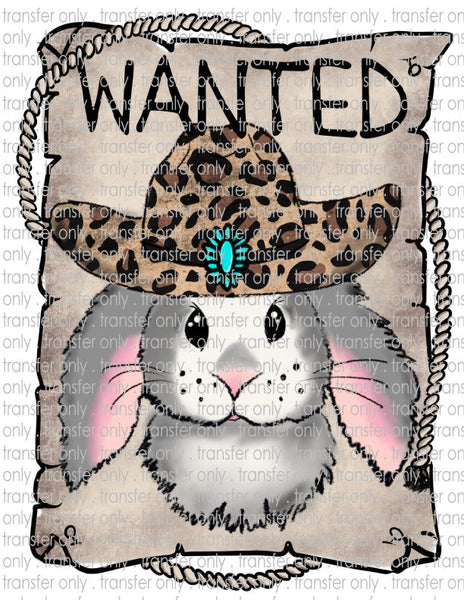 Wanted Easter Bunny - Waterslide, Sublimation Transfers