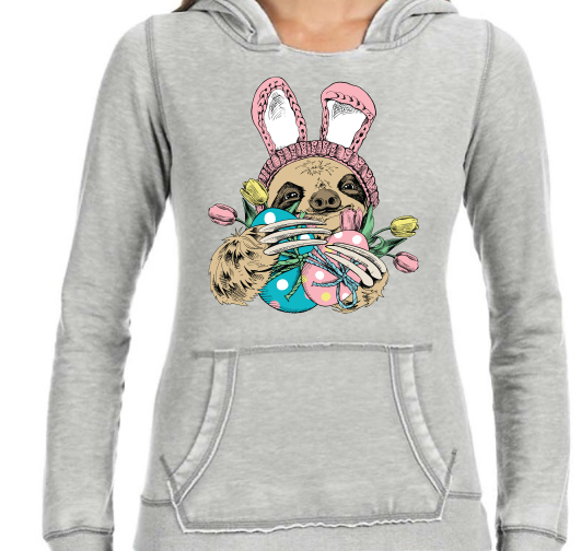 Sloth Easter Bunny - DTF Transfer