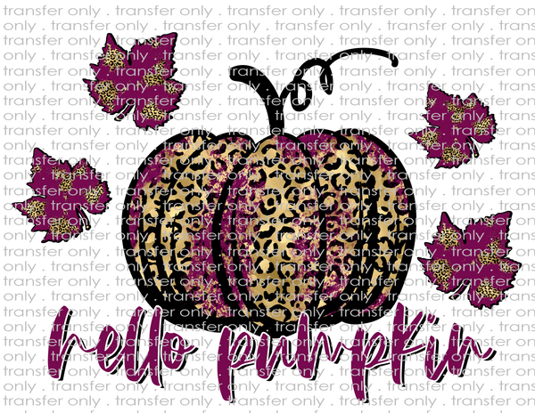 Hello Pumpkin - Waterslide, Sublimation Transfers