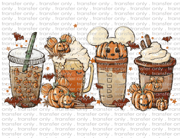 Fall Coffees - Waterslide, Sublimation Transfers