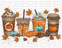 Fall Coffees - Waterslide, Sublimation Transfers