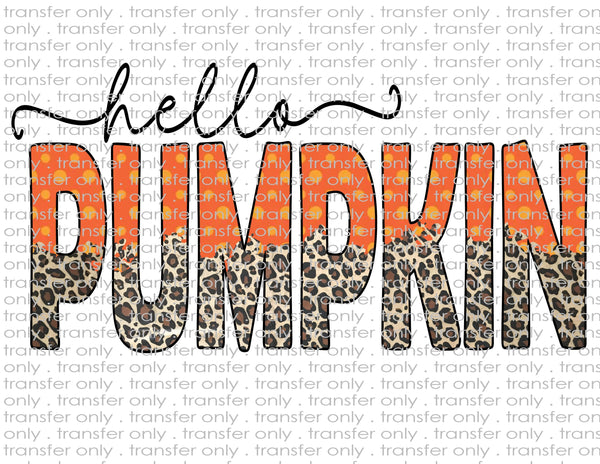 Hello Pumpkin - Waterslide, Sublimation Transfers