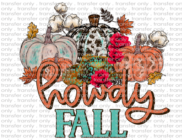 Howdy Fall - Waterslide, Sublimation Transfers