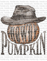 Howdy Pumpkin - Waterslide, Sublimation Transfers