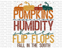 Fall in the South - Waterslide, Sublimation Transfers