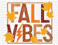 Fall Vibes - Waterslide, Sublimation Transfers