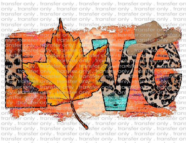 Love Fall - Waterslide, Sublimation Transfers