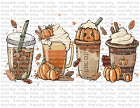 Fall Coffees - Waterslide, Sublimation Transfers