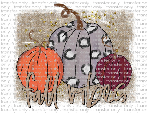 Fall Vibes - Waterslide, Sublimation Transfers