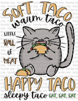 Taco Cat - Waterslide, Sublimation Transfers