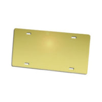 Light Gold Mirrored - Aluminum Metal License Plate Blanks