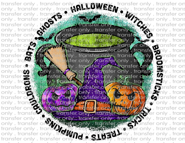 Halloween Witches Broomsticks - Waterslide, Sublimation Transfers