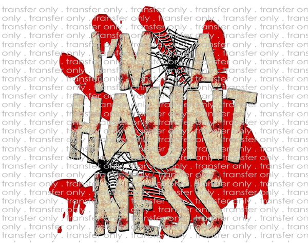 I'm A Haunt Mess - Waterslide, Sublimation Transfers
