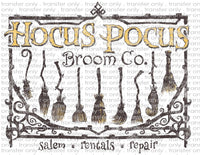 Hocus Pocus Broom Co. - Waterslide, Sublimation Transfers