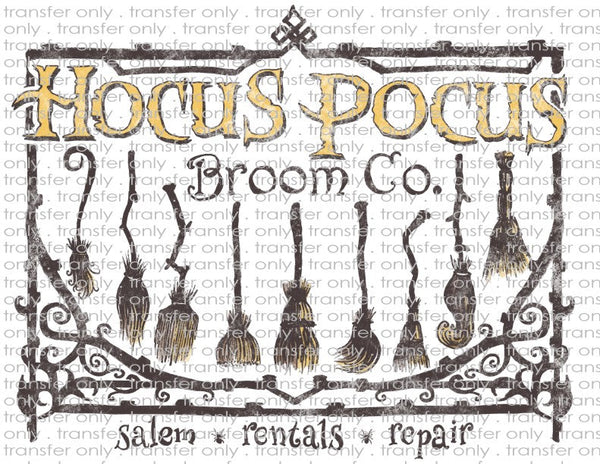 Hocus Pocus Broom Co. - Waterslide, Sublimation Transfers