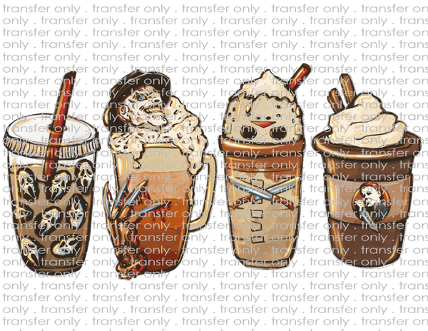 Halloween Horror Coffees - Waterslide, Sublimation Transfers