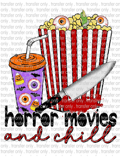 Horror Movies and Chill - Waterslide, Sublimation Transfers