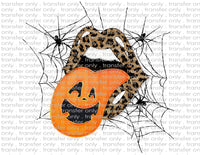 Leopard Lips Pumpkin Tongue - Waterslide, Sublimation Transfers