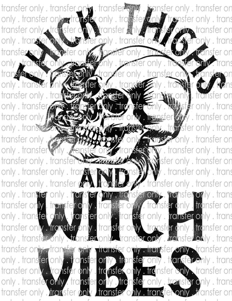 Thick Thighs Witch Vibes - Waterslide, Sublimation Transfers