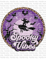 Spooky Vibes Halloween - Waterslide, Sublimation Transfers