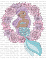 Mermaid Girl - Waterslide, Sublimation Transfers