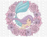 Mermaid Girl - Waterslide, Sublimation Transfers