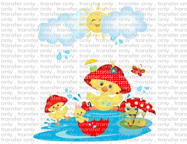 Puddle Duckies - Waterslide, Sublimation Transfers