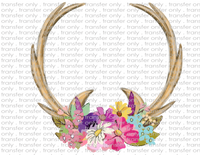 Floral Antlers - Waterslide, Sublimation Transfers