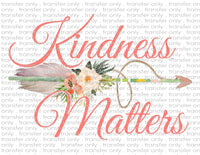 Kindness Matters - Waterslide, Sublimation Transfers