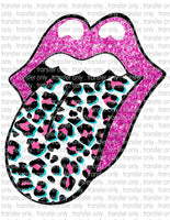 Leopard Tongue & Lips - Waterslide, Sublimation Transfers