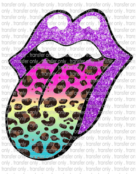 Leopard Tongue & Lips - Waterslide, Sublimation Transfers