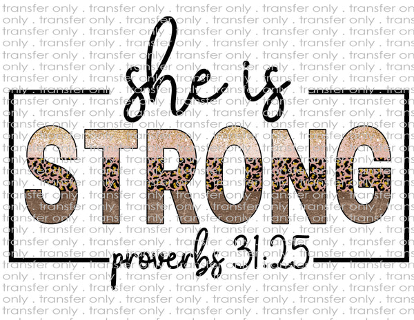 She is Strong - Waterslide, Sublimation Transfers