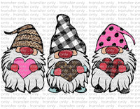 Valentine's Gnomes - Waterslide, Sublimation Transfers