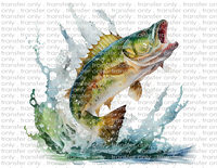 Watercolor Jumping Fish - Waterslide, Sublimation Transfers