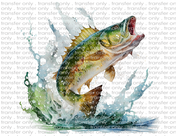 Watercolor Jumping Fish - Waterslide, Sublimation Transfers