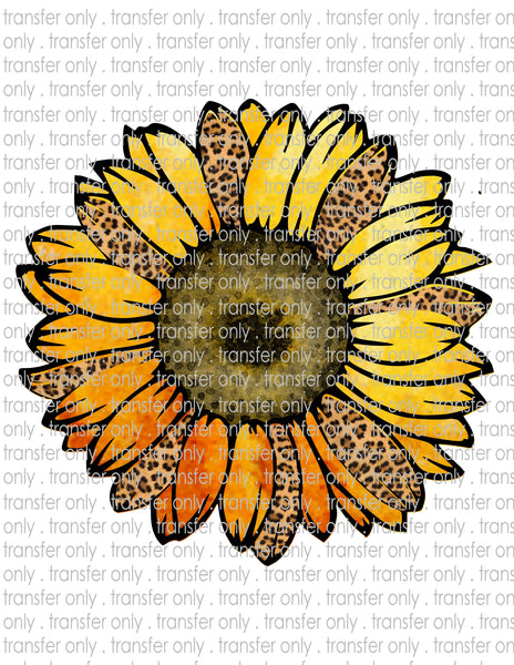 Leopard Sunflower - Waterslide, Sublimation Transfers