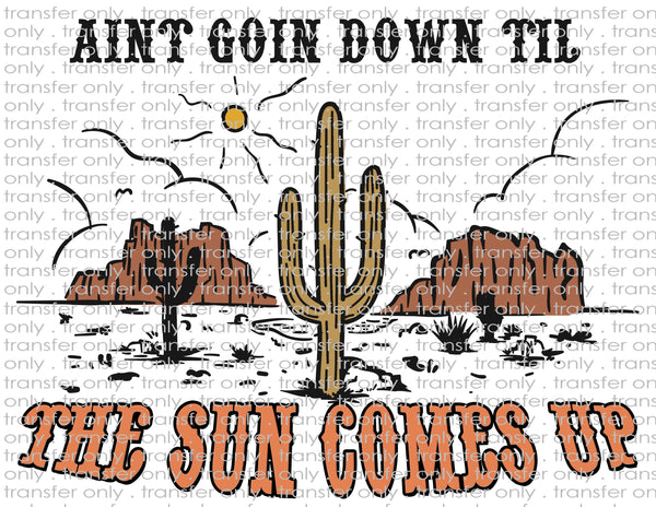 Ain't Going Down til Sun Comes Up - Waterslide, Sublimation Transfers