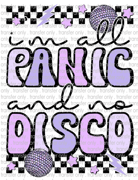 All Panic & No Disco - Waterslide, Sublimation Transfers