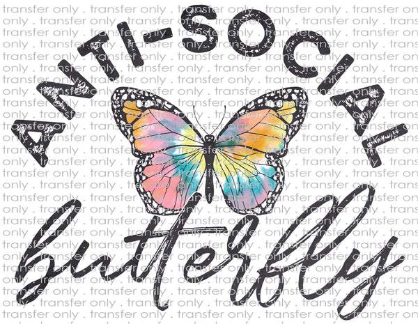 Anti-Social Butterfly - Waterslide, Sublimation Transfers