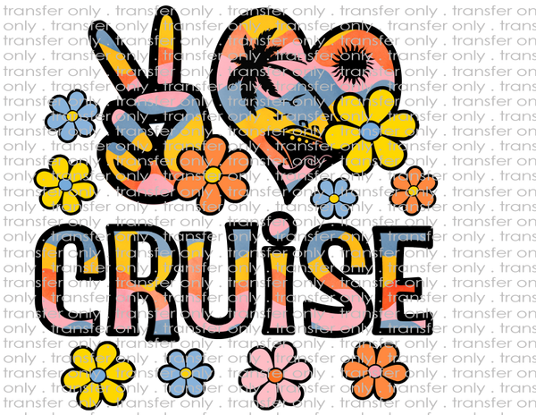 Peace Love Cruise - Waterslide, Sublimation Transfers