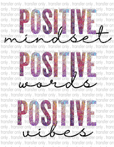 Positive Vibes - Waterslide, Sublimation Transfers